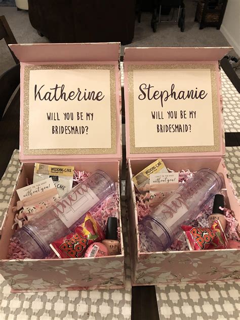 diy bridesmaid proposal box ideas.